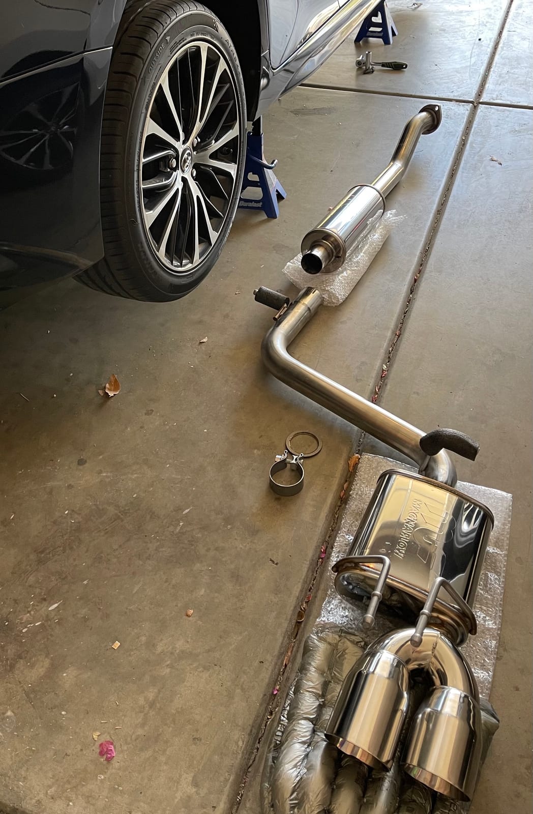 MagnaFlow Performance Cat-Back Exhaust System Kit 19410 | Street Series, Dual Straight Passenger Side Rear Exit, Fits 2018-2024 Toyota Camry 2.5L customer photo 1