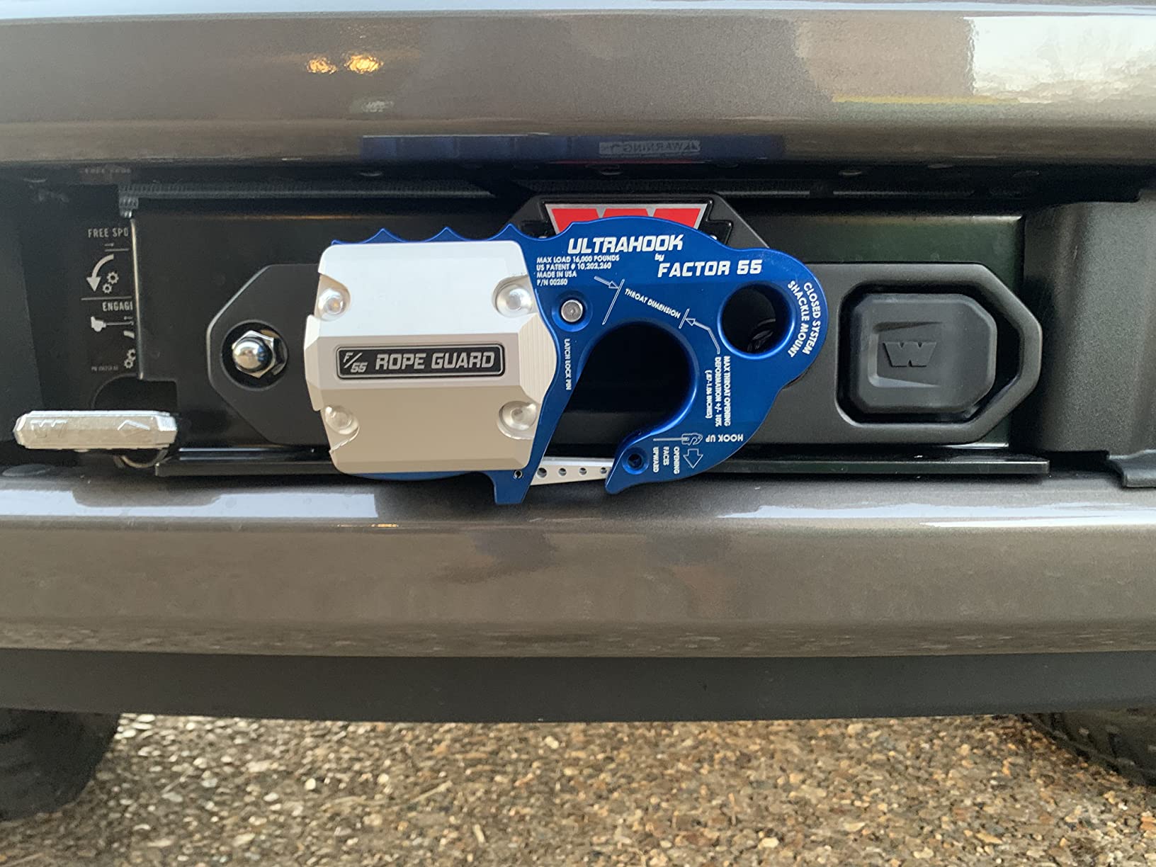 Factor 55 00250-04 Ultrahook Winch Hook Closed System Shackle Max Load 16,000 lbs ULT Strength Shackle Pin Mount 48,000 lbs Offroad 4x4 Adventure – Black customer photo 2