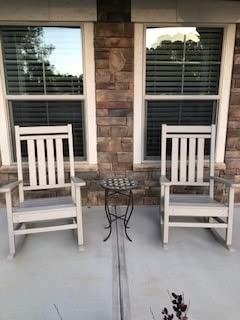 POLYWOOD Estate Rocking Chair, Outdoor Porch Rocker, All-Weather HDPE Patio Furniture, Adult Size, Made in USA, Black customer photo 2