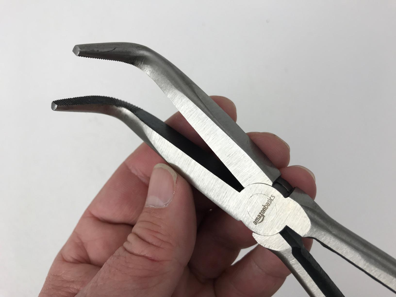 Amazon Basics Extra Long Reach Needle Nose Pliers Tool Set for Narrow Spaces, Versatile, 3-Piece, Black customer photo 1