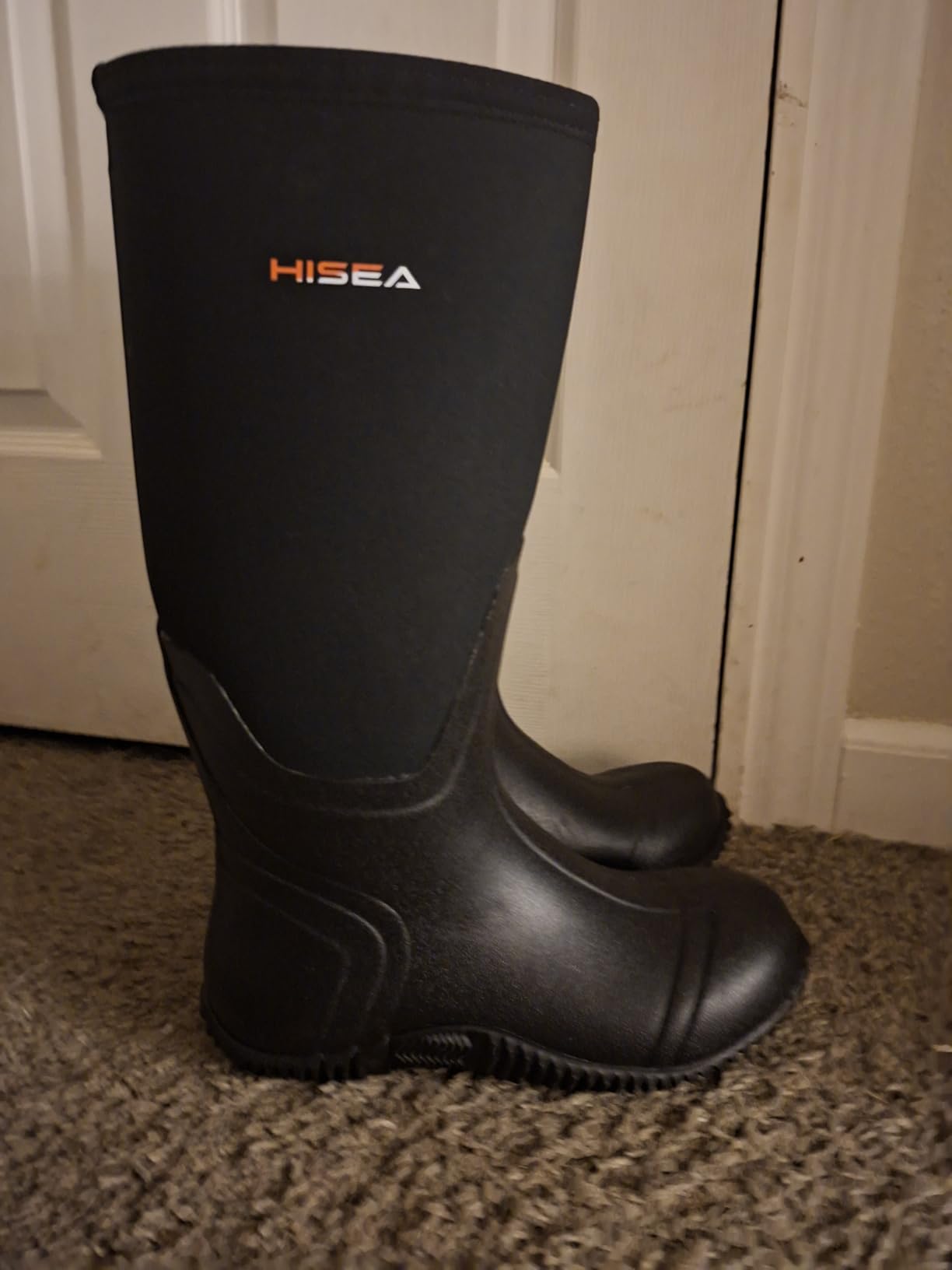 HISEA Women's Rain Boots Waterproof Insulated Neoprene Rubber Mud Boots customer photo 2