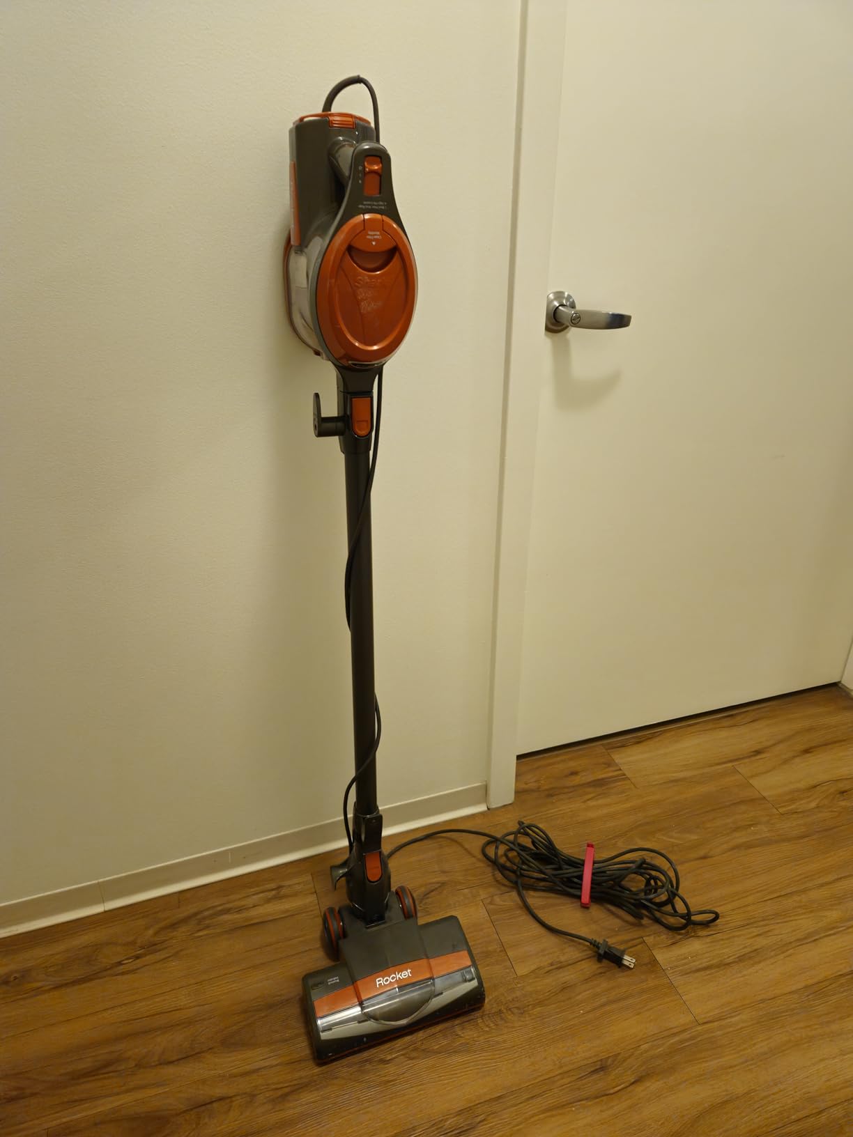 Shark Rocket HV302 Ultra-Light Corded Bagless Vacuum for Carpet and Hard Floor Cleaning with Swivel Steering, Orange (Renewed) customer photo 1