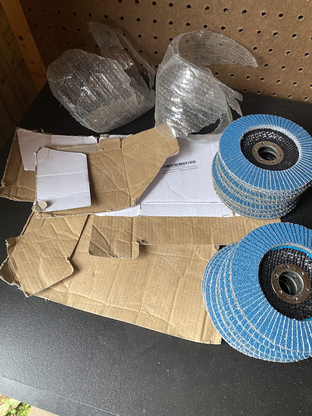 S SATC 20PCS Flap Discs 4 1/2 for Angle Grinder 40/60/80/120 Grit Flap Disc High-Density Bevel Type Angle Grinder Sanding Disc Abrasive Flap Disk #29 customer photo 2