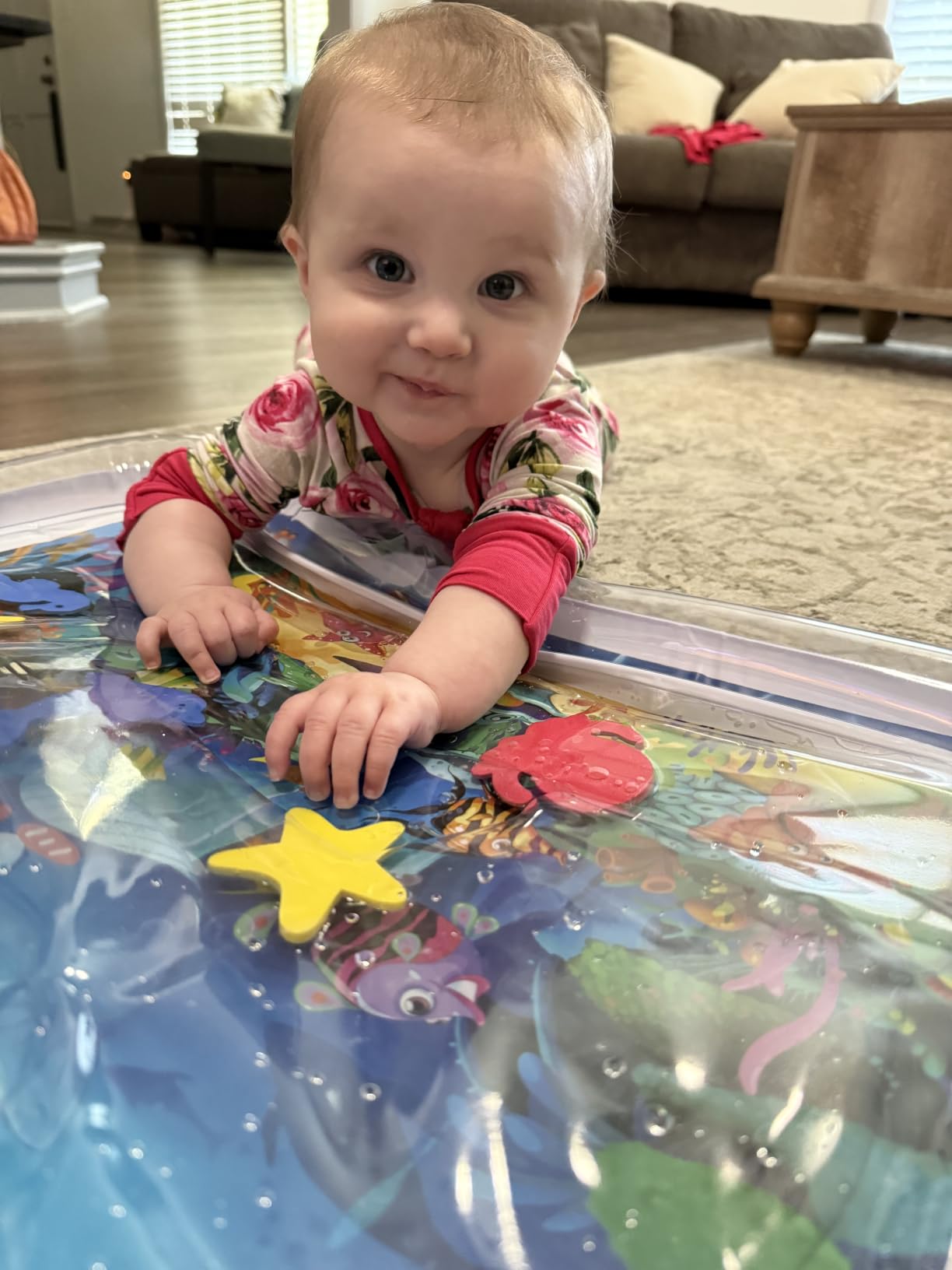 Infinno Inflatable Tummy Time Water Mat, Baby Sensory Toys 3-24 Months customer photo 2
