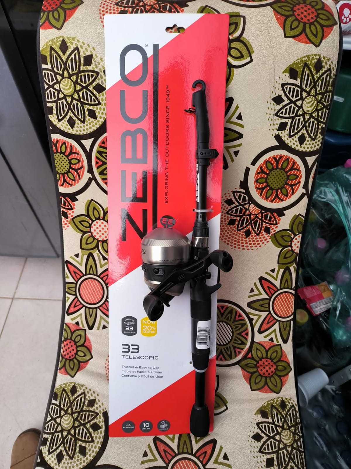 Zebco 33 Spinning Reel and Telescopic Fishing Rod Combo customer photo 2