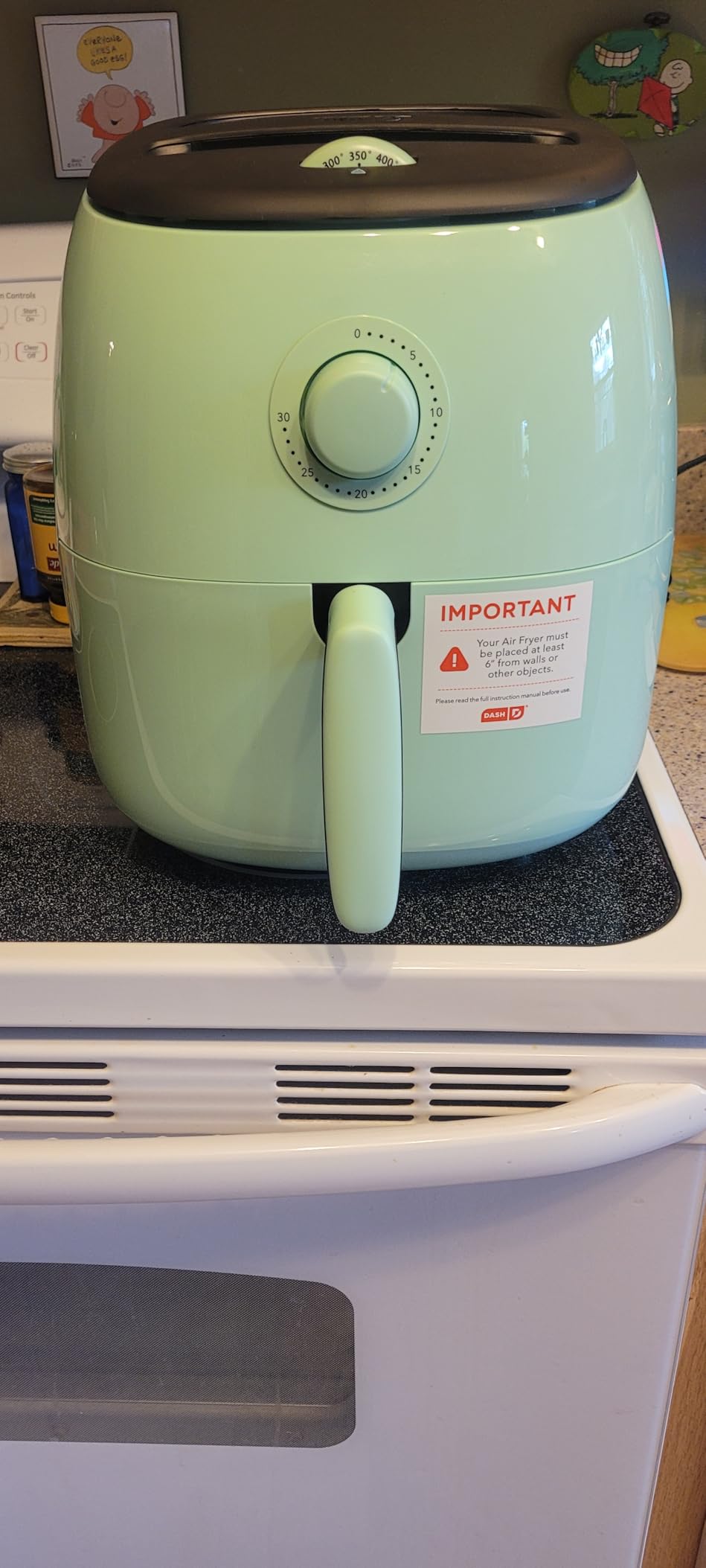 Dash Tasti-Crisp Air Fryer, 2.6 Quart, Aqua | Small Compact Basket Style Air Fryer, One or Two People, Auto Shut Off, Easy Dial Controls, Dishwasher Safe Parts customer photo 2