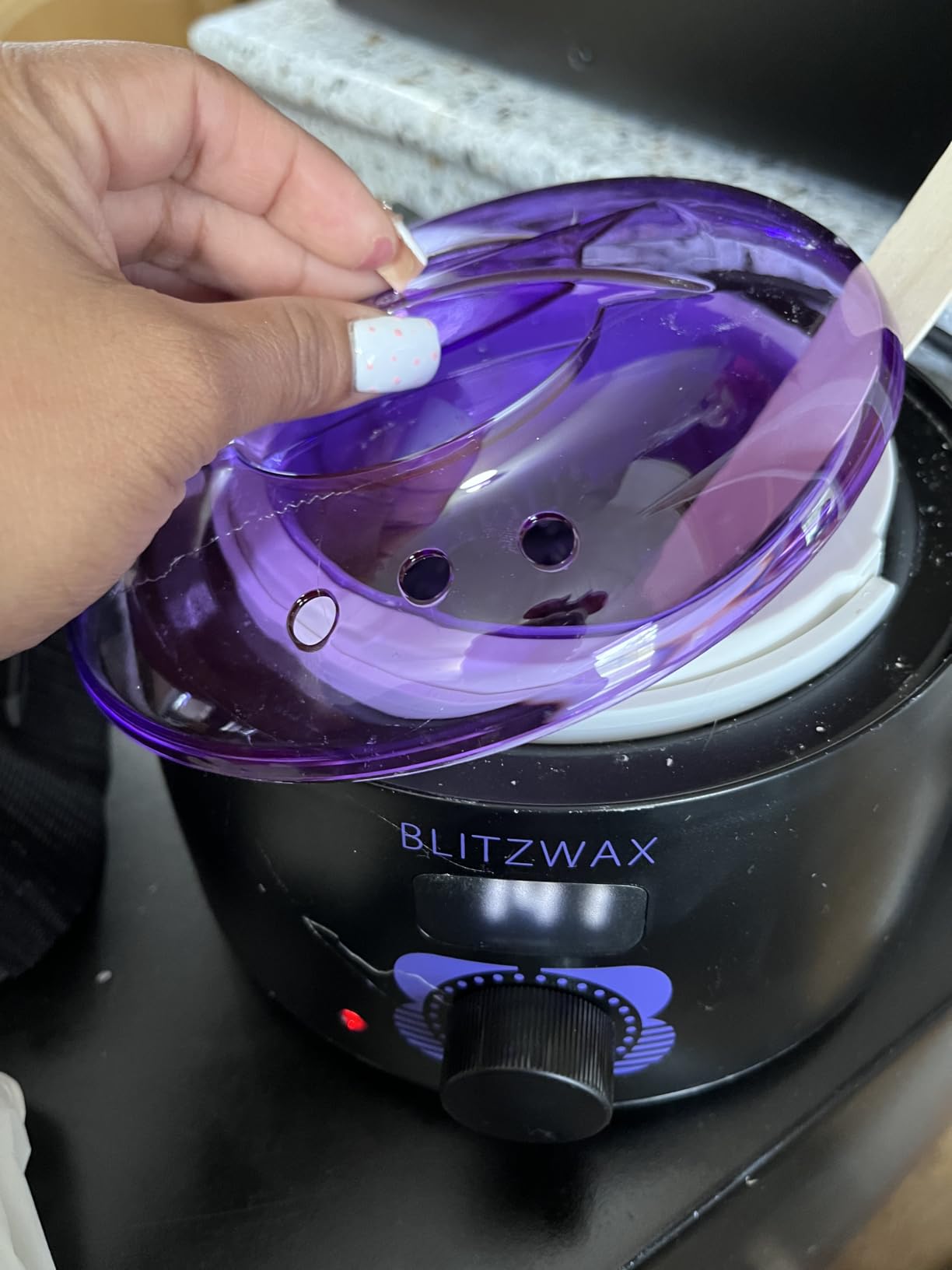 BLITZWAX Waxing Kit for Women, Hard Wax Warmer, Brazilian Bikini Face Body customer photo 2