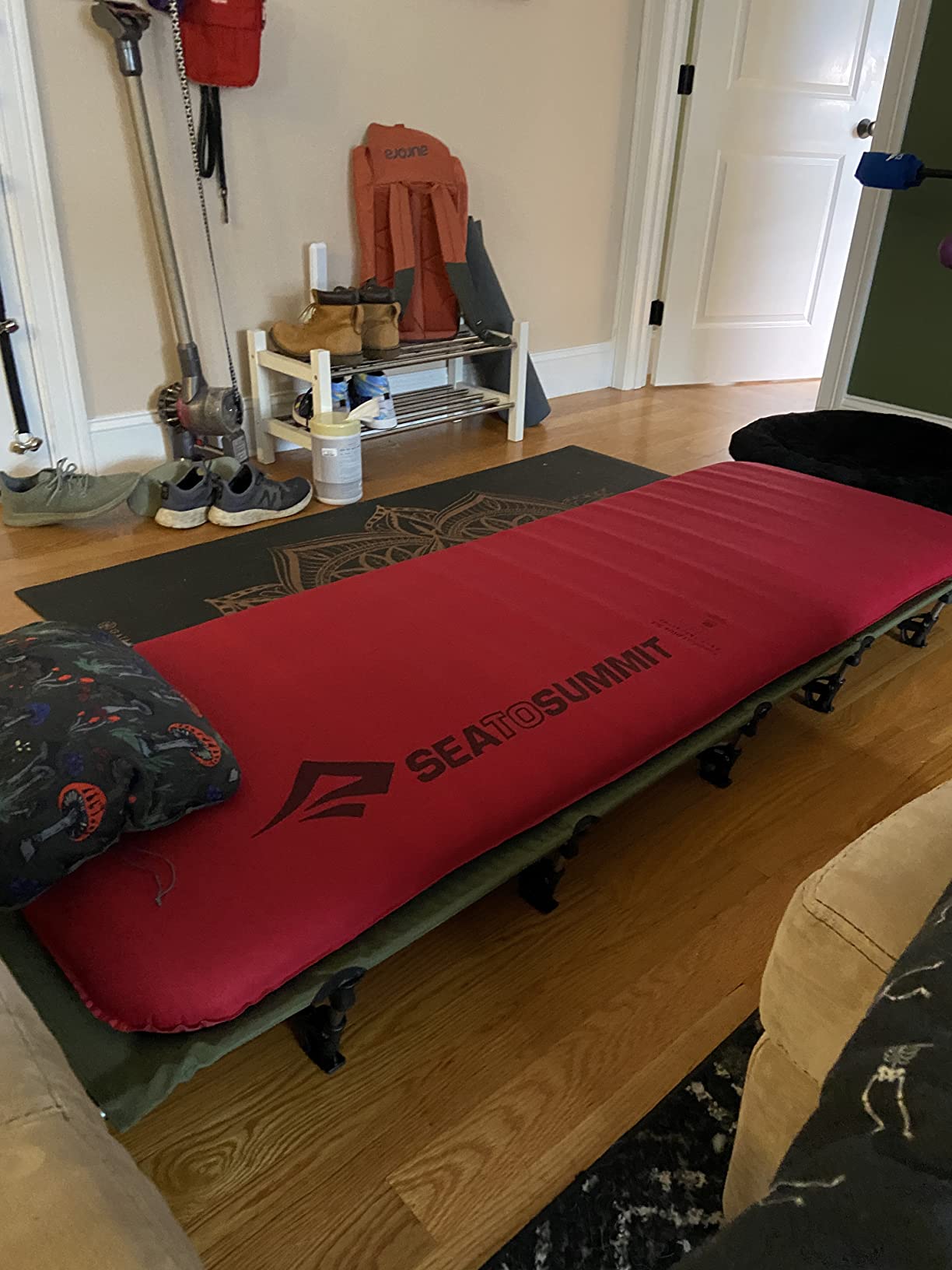 MARCHWAY Ultralight Folding Camping Cot Bed, Portable, Supports 275 lbs customer photo 1
