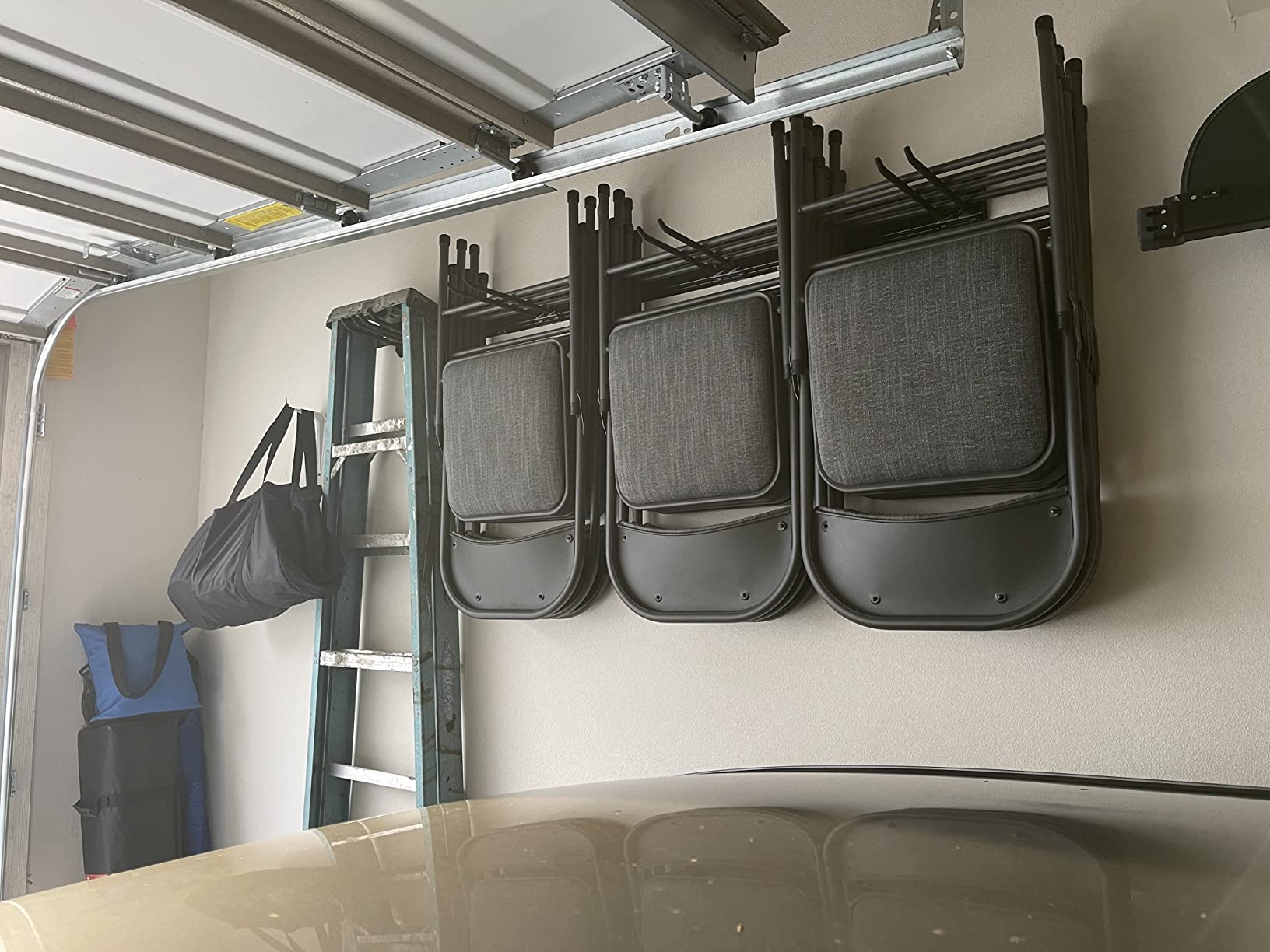 TORACK Tool Storage Rack Heavy Duty Garage Wall Mount Garden Tool Organizer | for Ladders, Chairs, Shovels, Brooms, Power tools, 8-Pack 5.7
