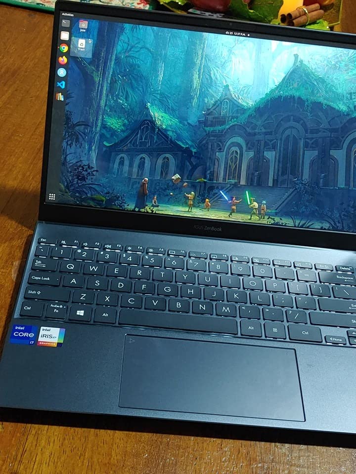 ASUS ZenBook 13 Ultra-Slim Laptop, 13.3” OLED FHD NanoEdge Bezel Display, Intel Core i7-1165G7, 8GB LPDDR4X RAM, 512GB SSD, NumberPad, Thunderbolt 4, Wi-Fi 6, Windows 10 Home, Pine Grey, UX325EA-ES71 customer photo 1
