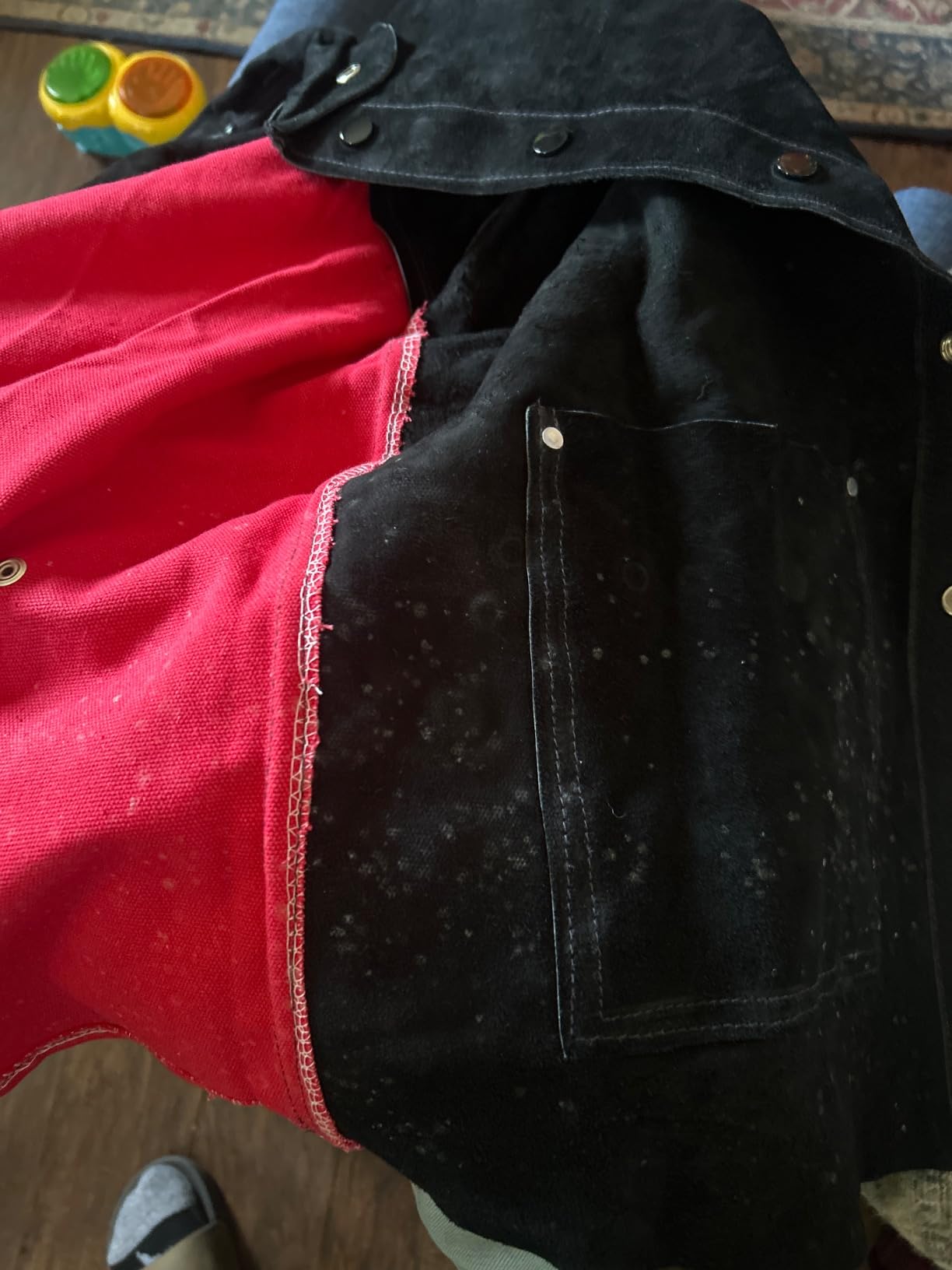 Leather Welding Jacket - Heat & Flame-Resistant Heavy Duty Split Cowhide Leather FR Work Safety Jacket customer photo 1