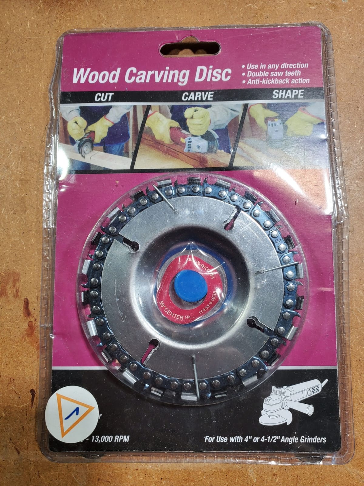 OBA Wood Carving Disc Stump Remover Stump Grinder for 4'' or 4