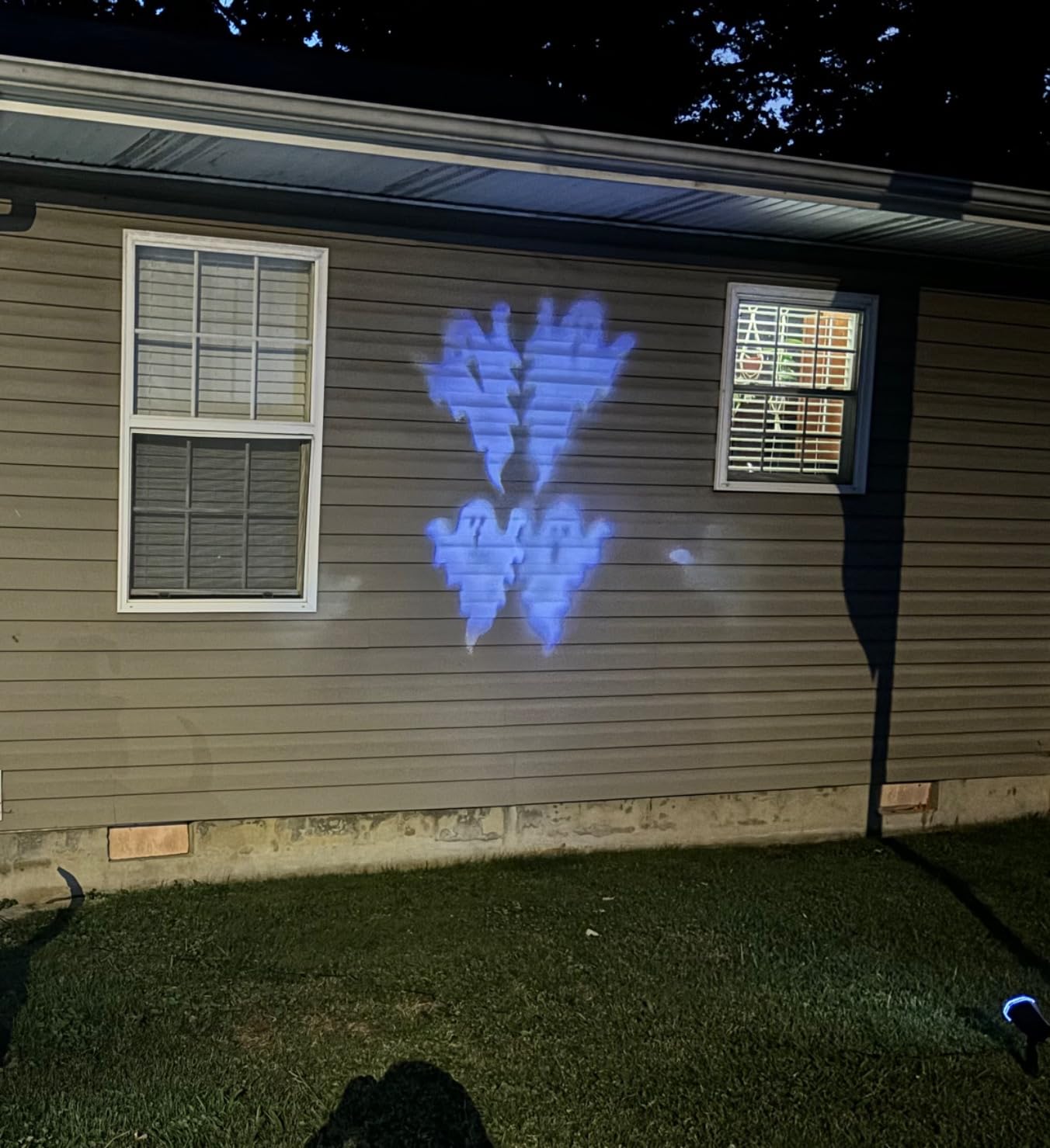 PEIDUO Halloween Projector Lights, Rotating Ghost Projector Halloween, Waterproof Outdoor Halloween Projector, Landscape, Yard, Patio, Garden, Party Decor customer photo 1