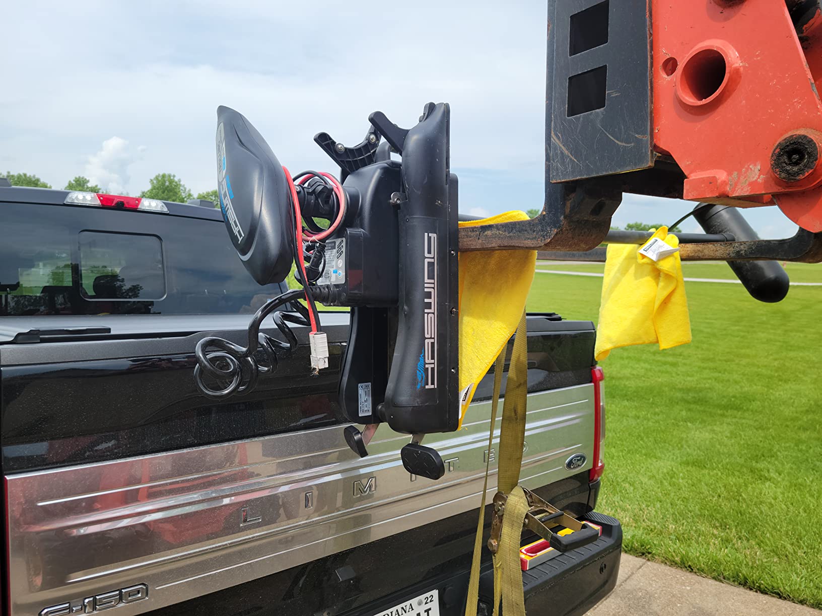 Haswing Bow Mount Trolling Motor 80lbs 54in - Remote & Foot, Quick Release customer photo 1