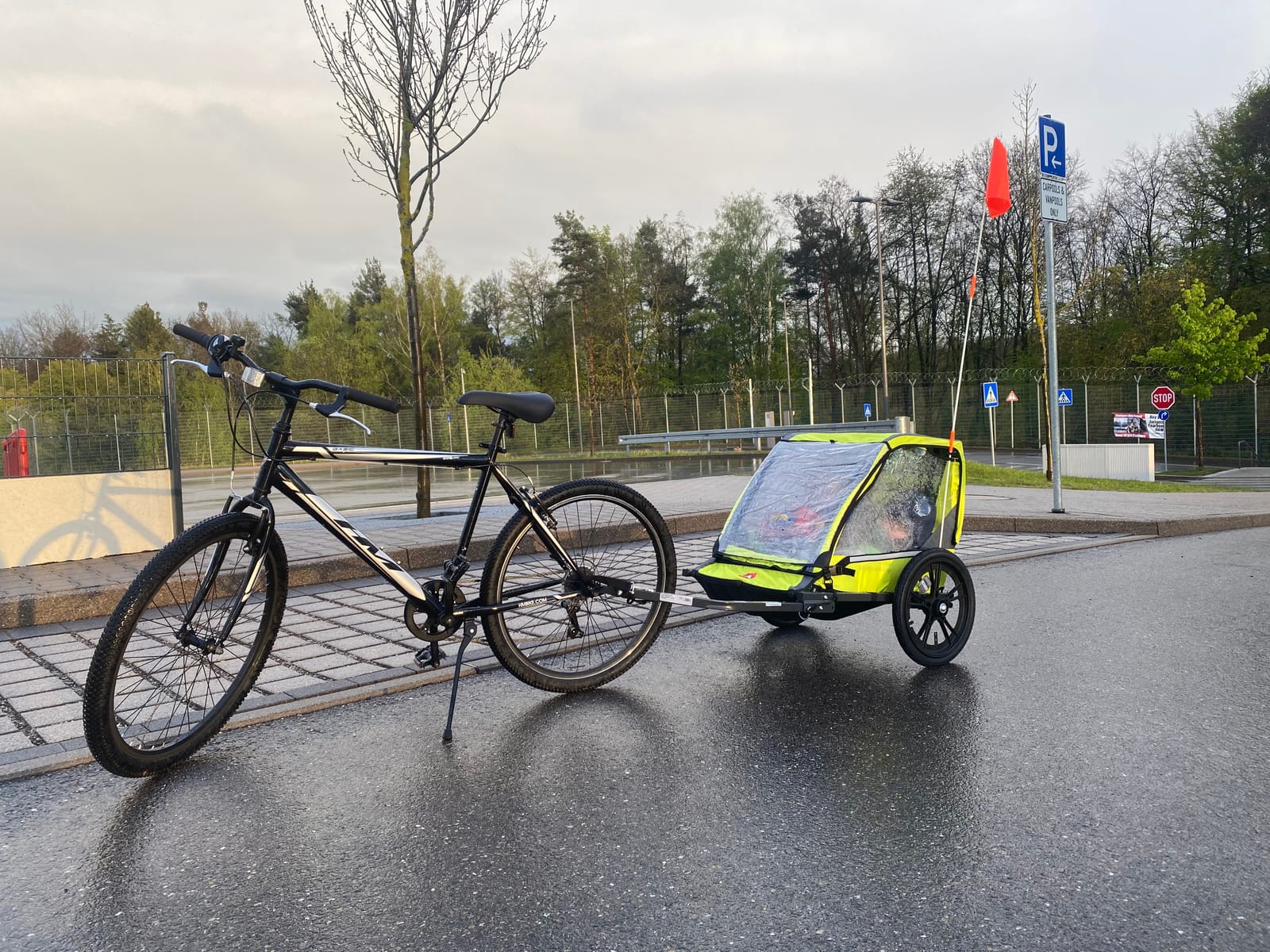 Allen Sports Hi-Viz 2-Child Bicycle Trailer, Model ET2 customer photo 1
