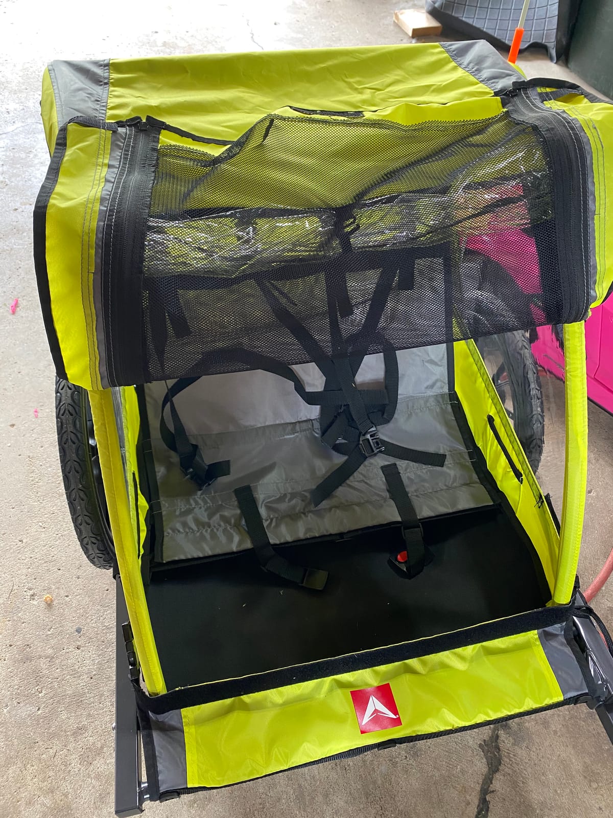 Allen Sports Hi-Viz 2-Child Bicycle Trailer, Model ET2 customer photo 2