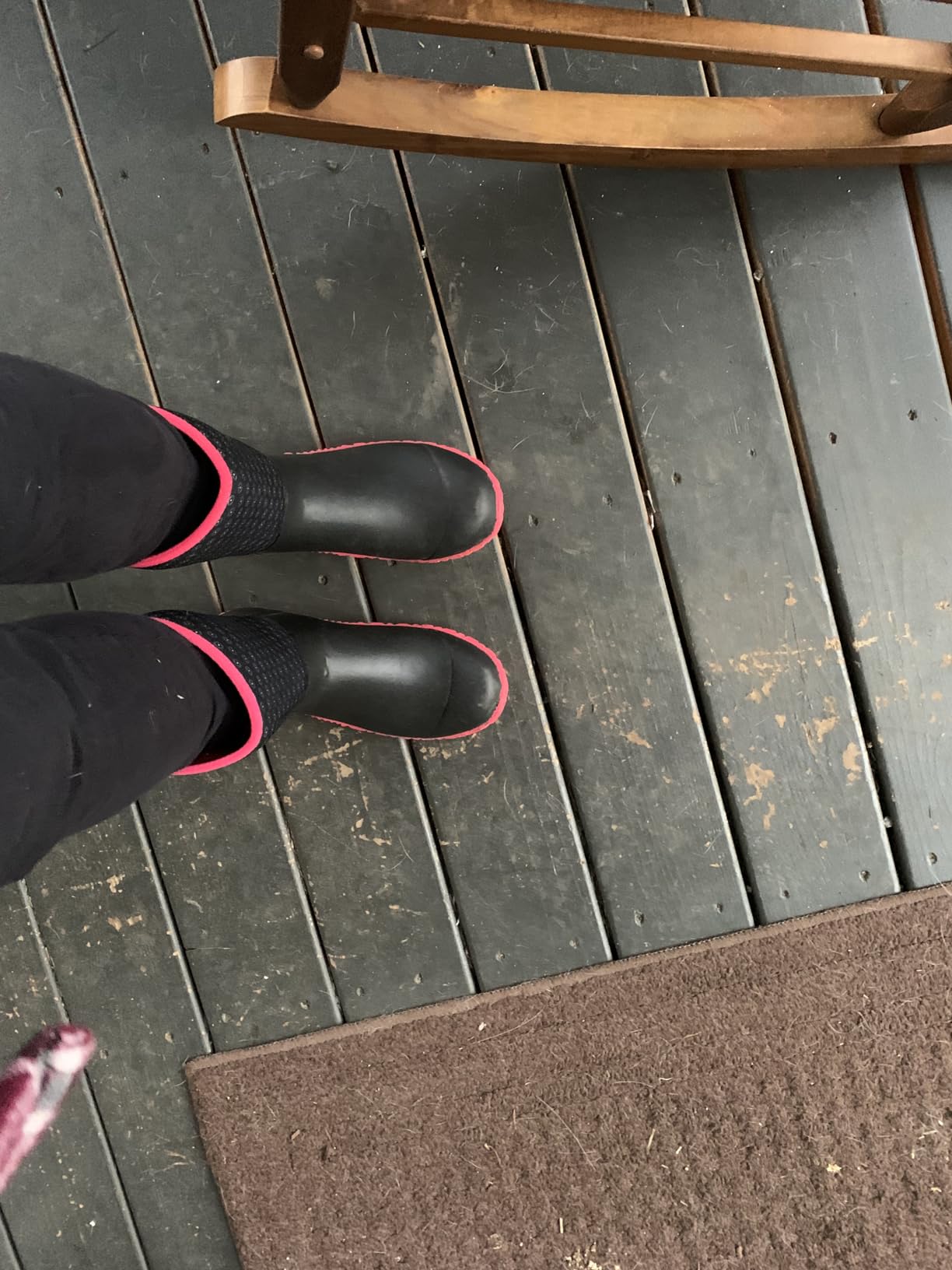 HISEA Women's Mid-Calf Neoprene Rain Boots Roll Down Rubber Shoes customer photo 1