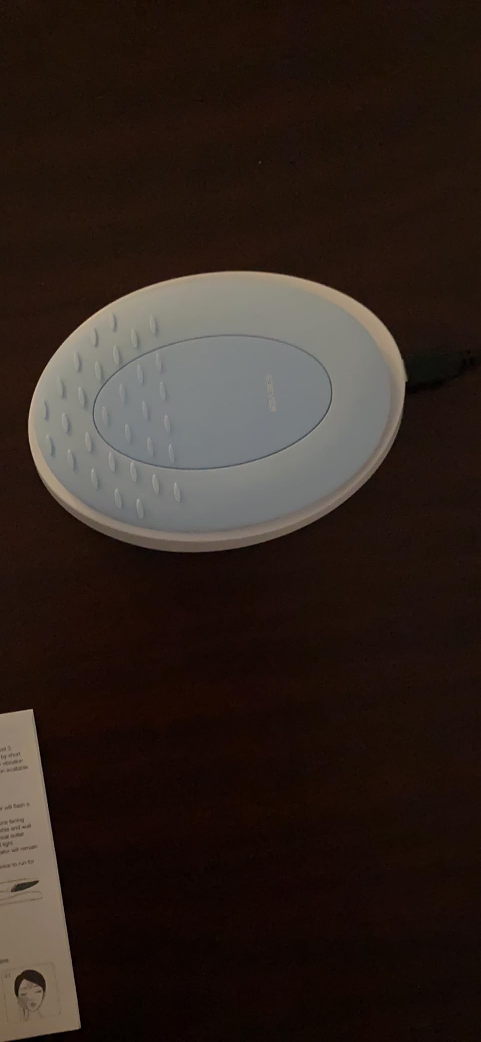 EZBASICS Silicone Facial Cleansing Brush, IPX7 Waterproof, Blue customer photo 1