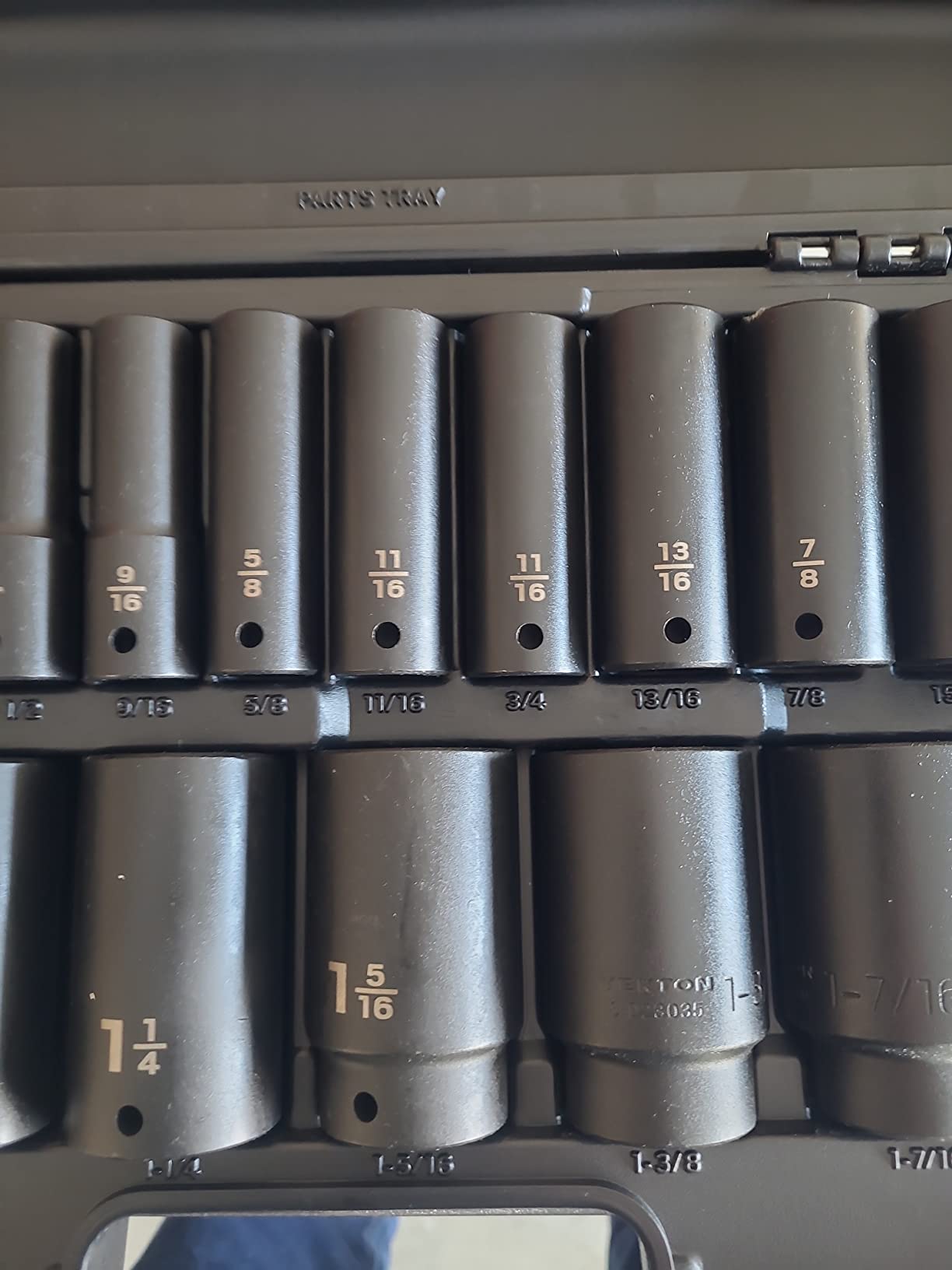 Tekton 1/2 Inch Drive Impact Socket Set, 21-Piece | SID92306 | (5/16 - 1-1/2 in.), Deep, 6-Point, Case customer photo 2
