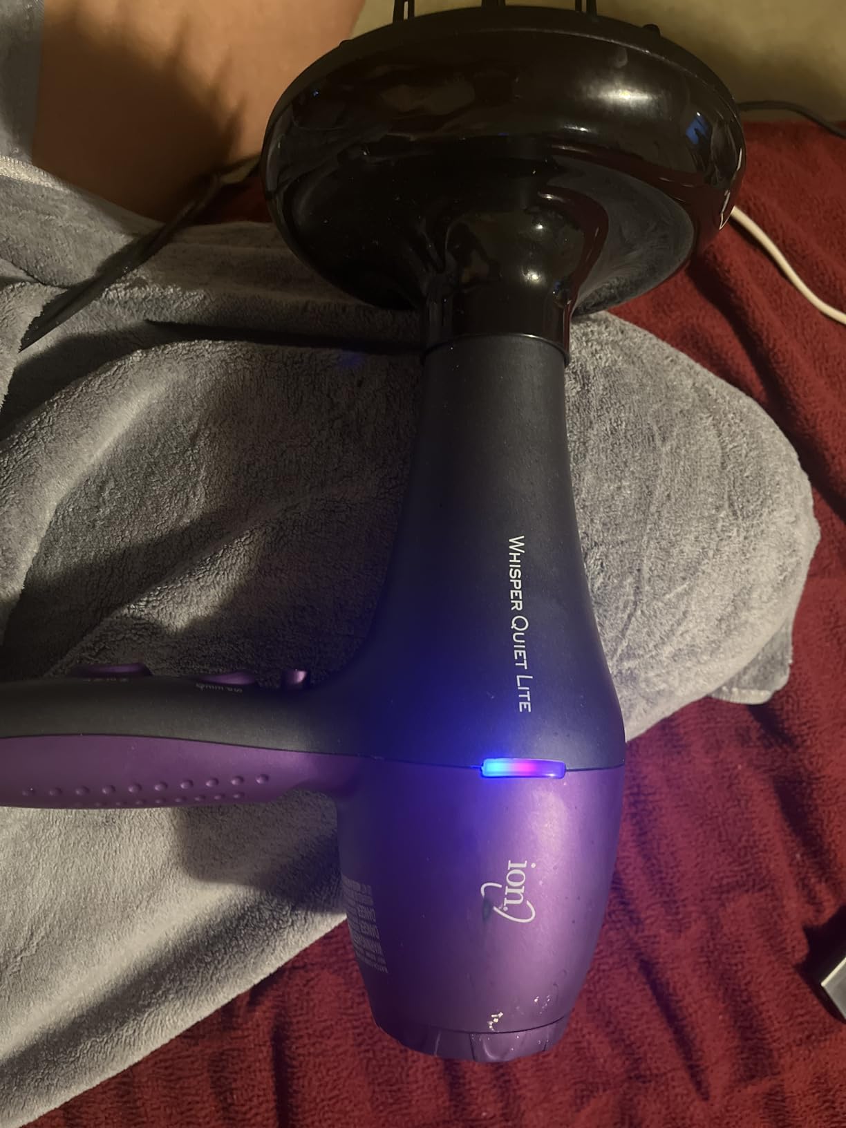 Ion Whisper Quiet Lite Ionic Ceramic Hair Dryer, 1875 Watts, Lightweight, Powerful, 4 Temperatures, 2 Speeds customer photo 1