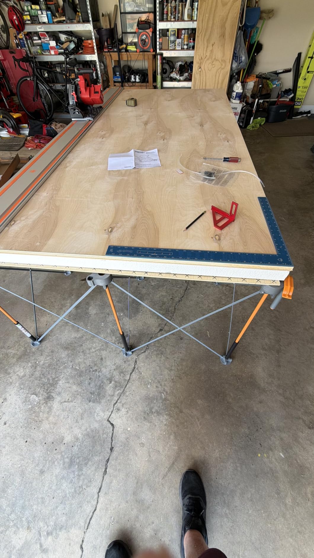 BORA Centipede Folding Work Table 4x6 ft Portable Workbench for Garage customer photo 2