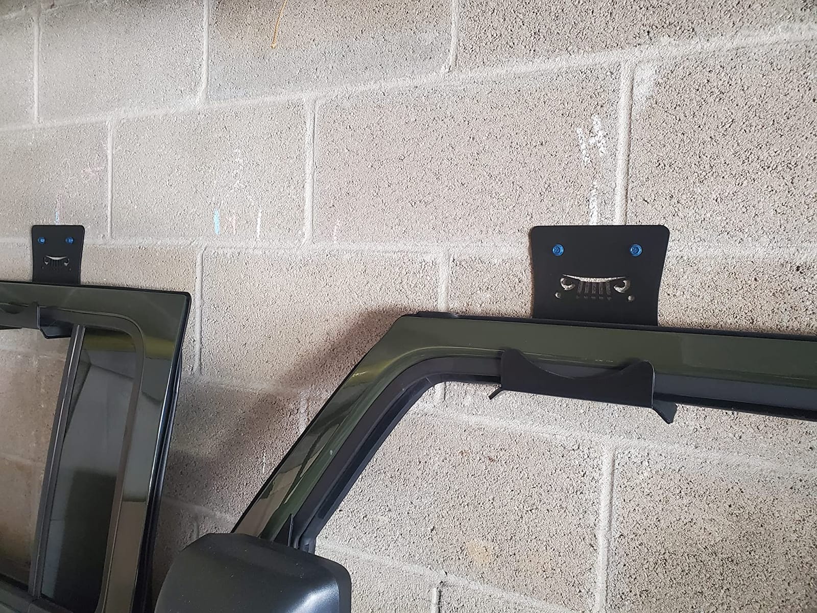 LUMENIX Heavy Duty Door Storage Hangers Bracket, Wall-Mounted Systems Kits Doors Holder Racks Compatible with 1956-2025 Jeep Wrangler CJ YJ TJ JK JKU JL JLU LJ JT (4 PCS, Animal Pattern) customer photo 1