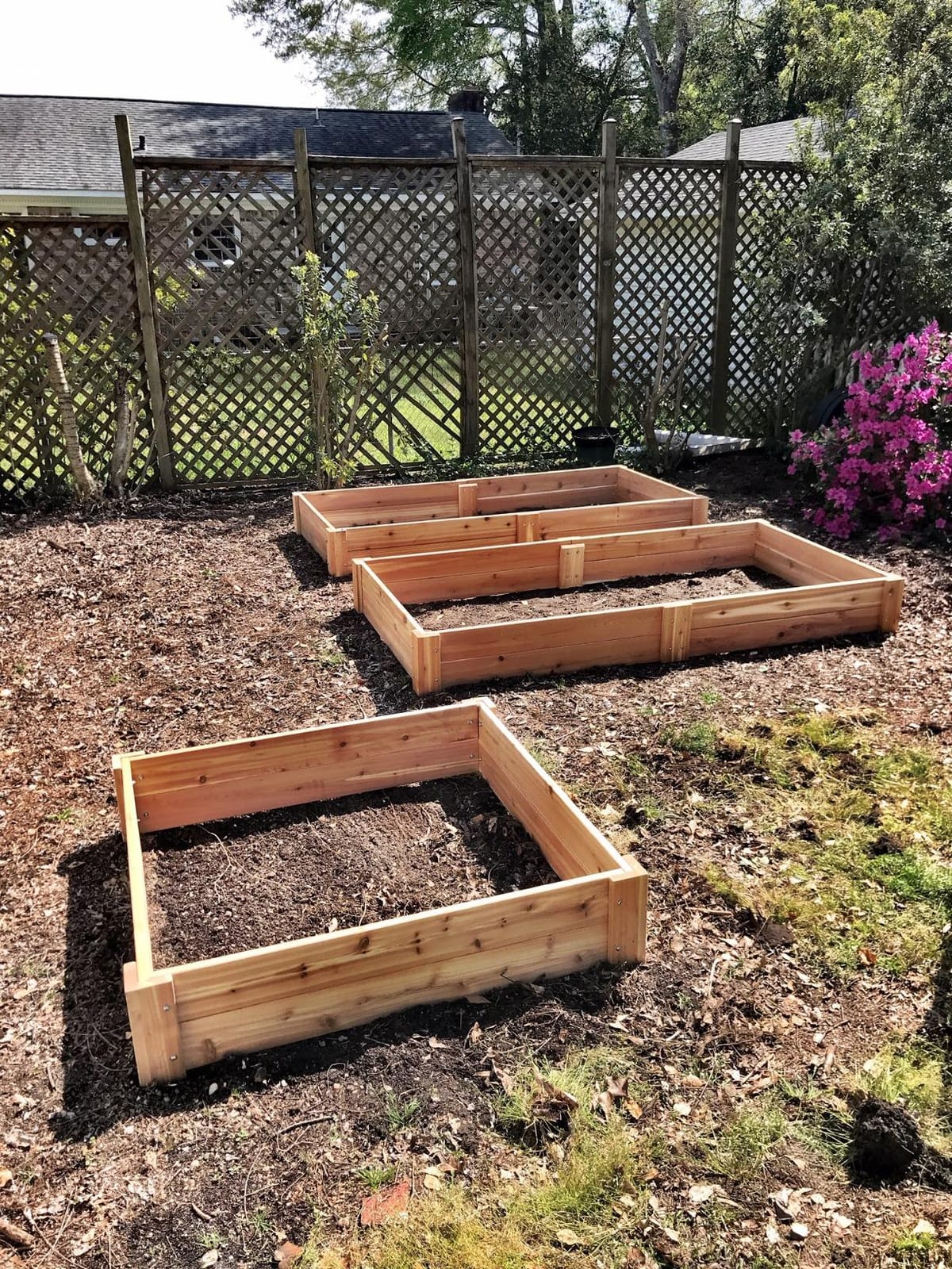 Infinite Cedar Premium Cedar Raised Garden Bed - 4' x 4' x 16.5