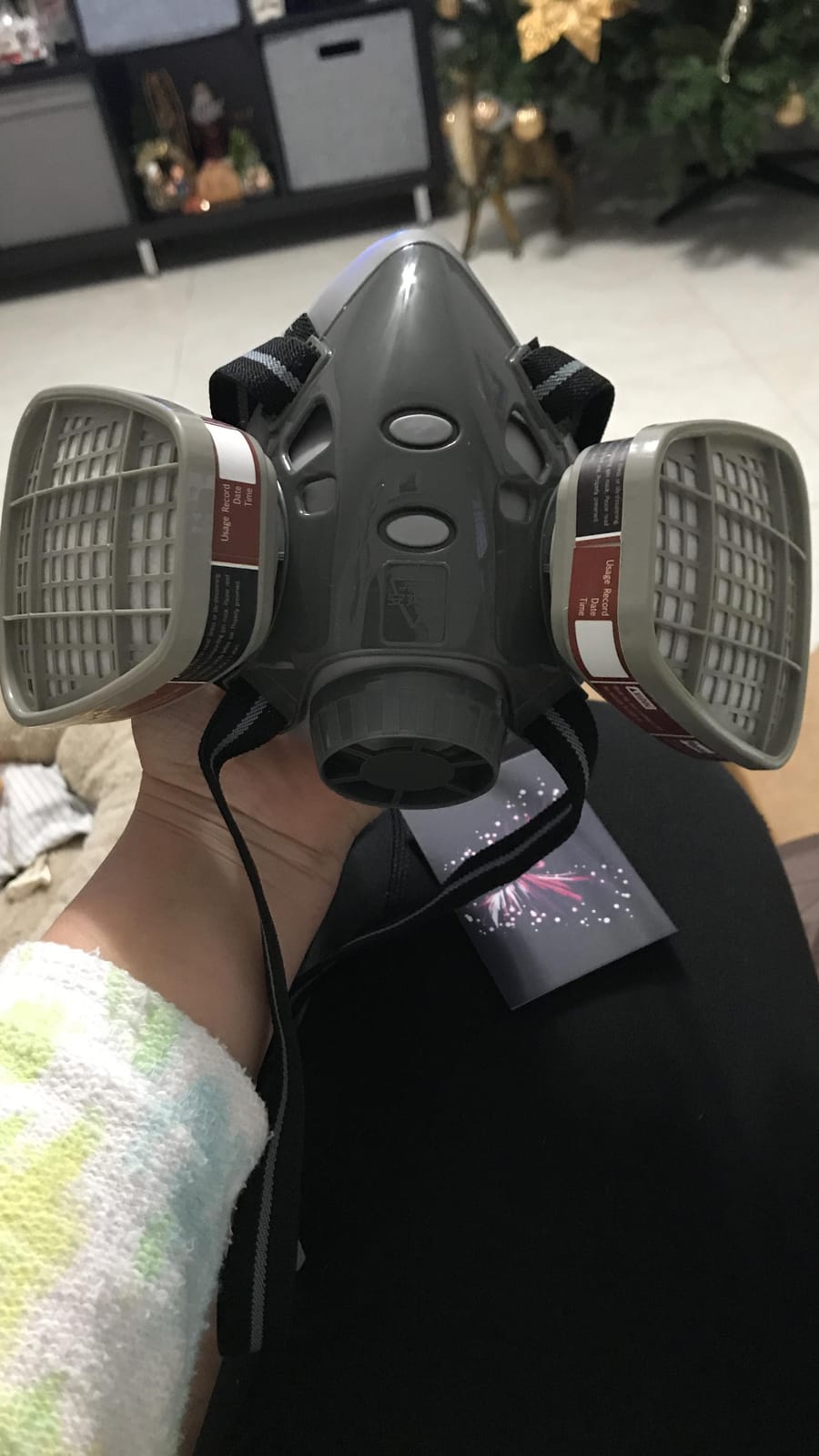 Reusable Half Face Cover Set, Half Face Respirаtor, Personal Protective Equipment Filter for Painting, Decorating Carpentry, Welding, Metal Cutting, Same Scene as 6000 6200 7000 FF-400 (Medium) customer photo 2