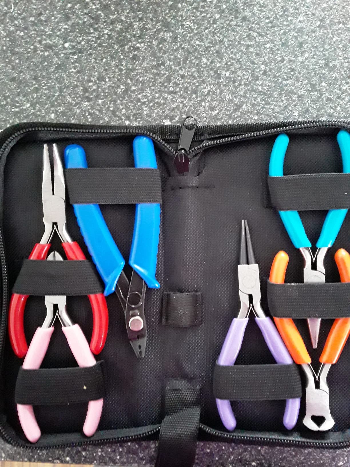 Acejoz Jewelry Making Tools Kit: 6pc Set, Including Needle Round Nose, Wire Cutters, Crimper & End Nippers for Beading & Craft customer photo 1