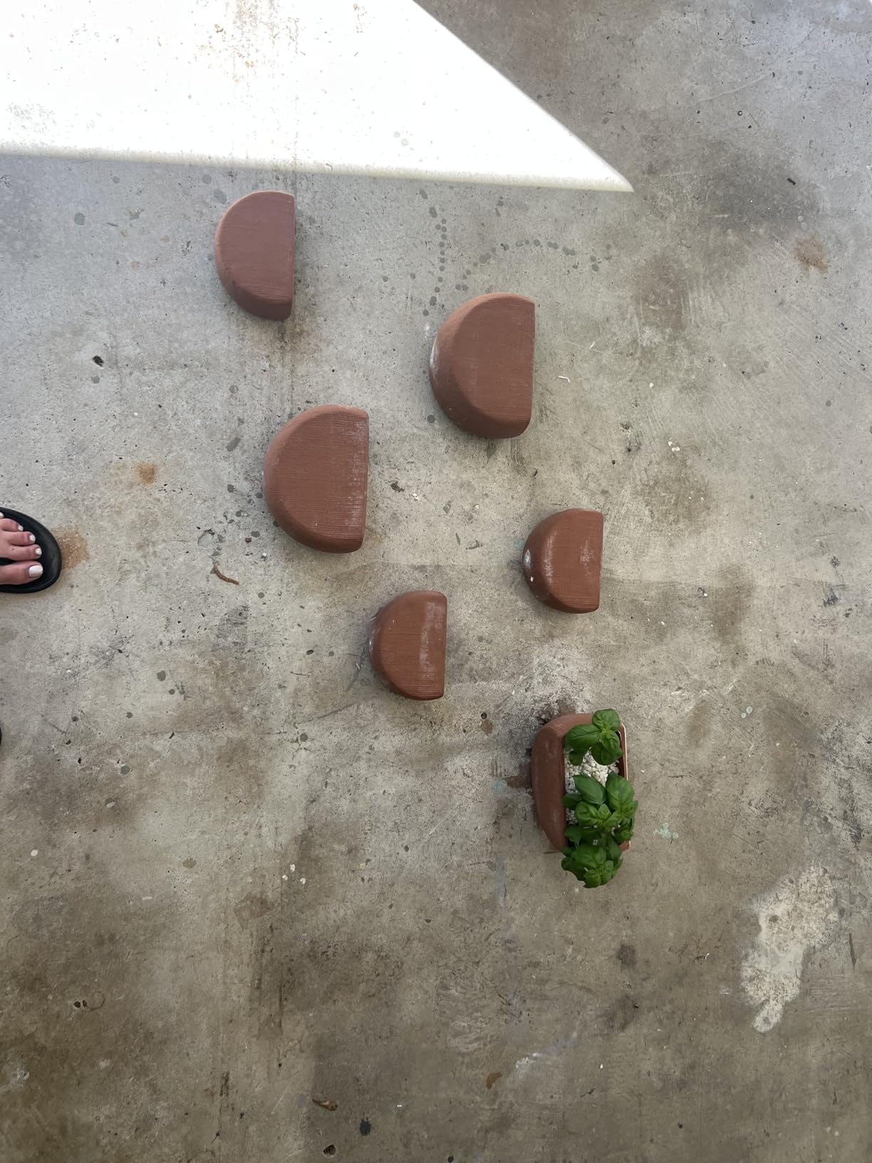 Main + Mesa Modern Boho Stoneware Wall Mount Planters, Terracotta, Set of 2 Sizes customer photo 2