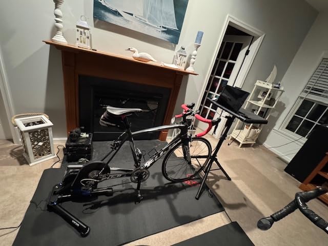 KOM Cycling Media Display - Indoor Cycling Desk for Bicycle Trainer - Bike Desk Creates Rad Indoor Cycling Pain Cave - Perfect for Displaying Zwift, TR, and Wahoo SUF! customer photo 1