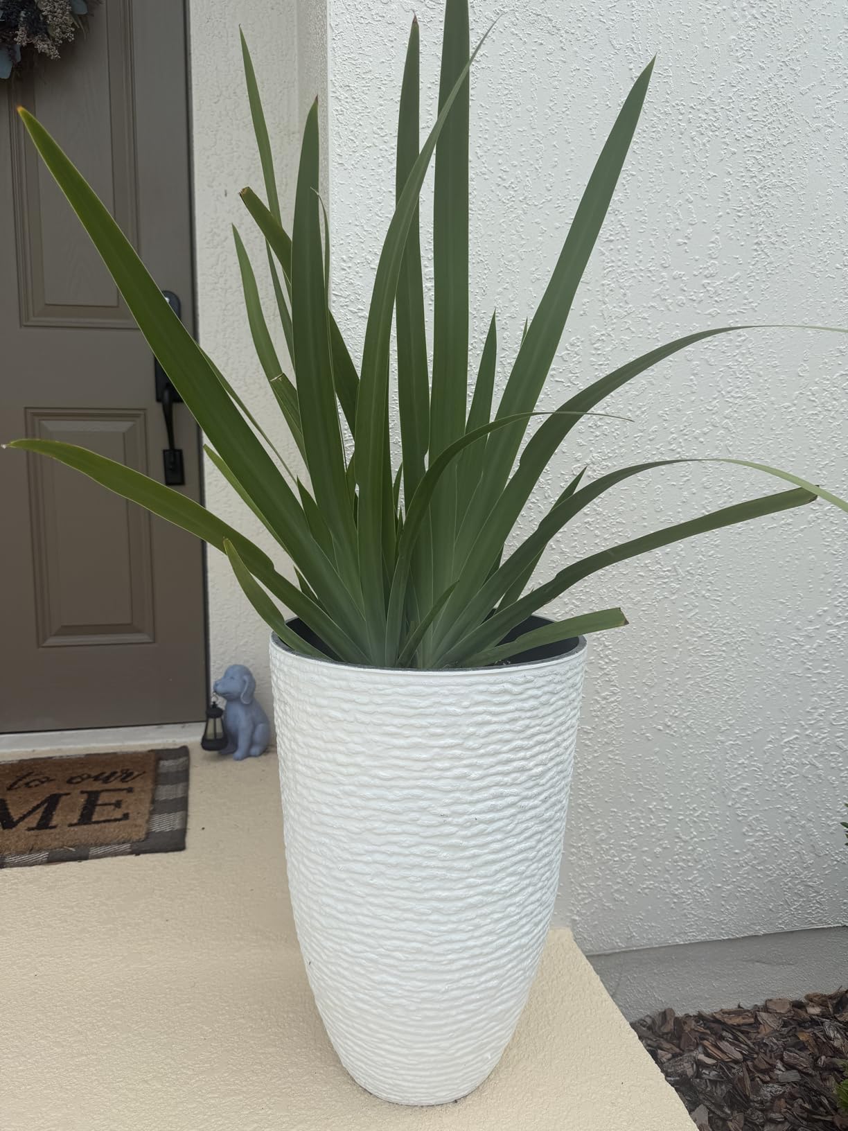 Worth 9 Gallon Tall Round Planters Set of 2-14