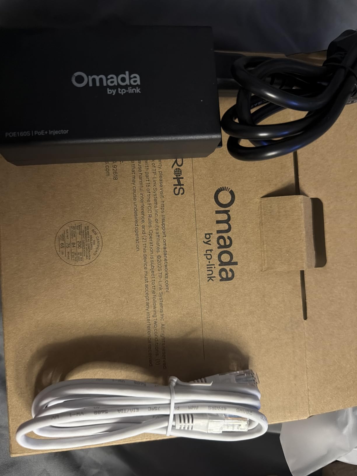 Omada PoE+ Injector, Up to 30W, Gigabit, UL Certified(POE160S) customer photo 1