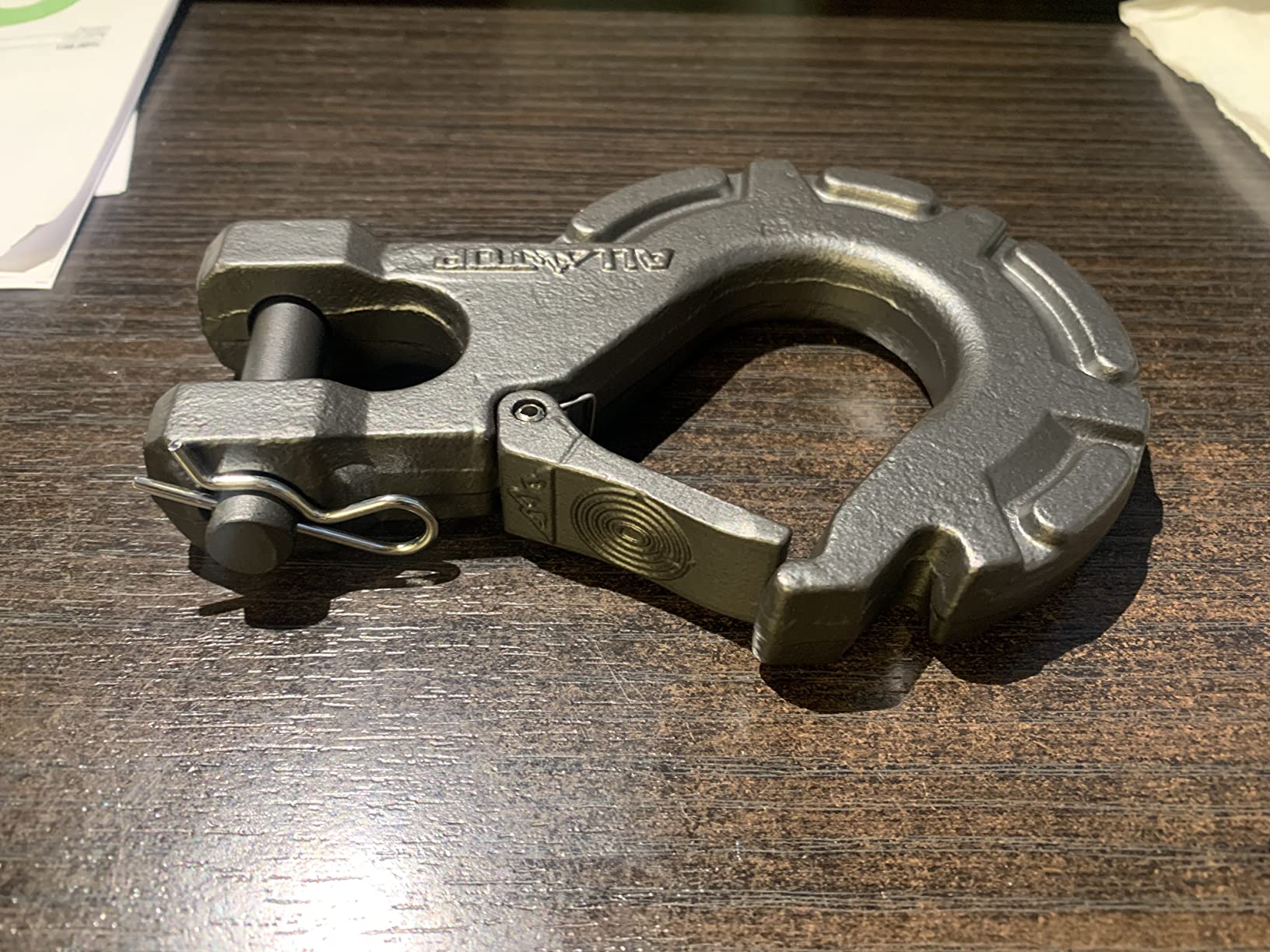 ALL-TOP Forged Steel Winch Hook, 3/8in 16Ton 35500Lbs, Extreme Hook for Winch Cable Ropes, Forged Steel & E-Coated Finish, Rhino Gray customer photo 1