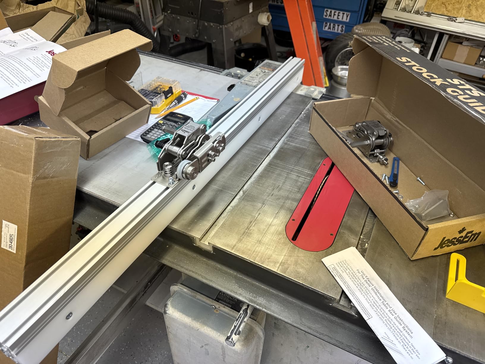 Peachtree Woodworking Supply Uni Style Table Saw Fence with Sacrificial UHMW Sub Fence Face customer photo 1