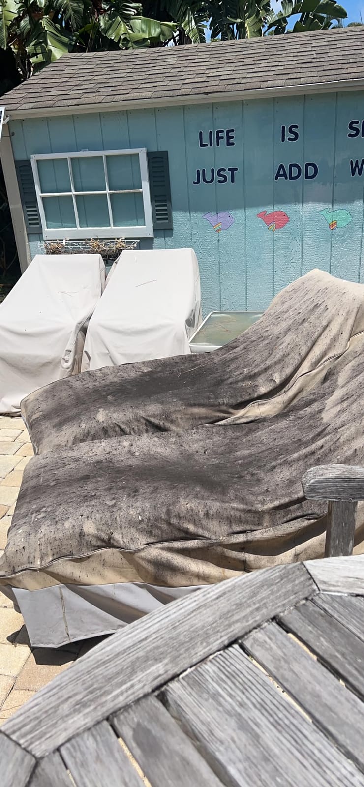 Arcedo Waterproof Outside Lounge Chair Covers 2 Pack, Heavy Duty Patio Chaise Lounge Covers for Outdoor Furniture, Protect Your Pool Chairs in Winter, 80