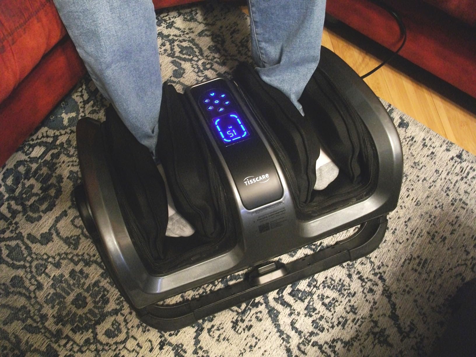 TISSCARE Shiatsu Foot Massager with Heat: FSA Eligible HSA Foot Massager for Neuropathy, Plantar Fasciitis and Pain Relief-Massage Feet/Leg/Calf/Ankle at Home/Office, Gifts for Women and Men customer photo 1