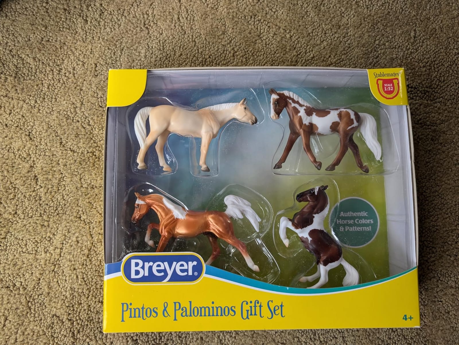 Breyer Horses Stablemates Pintos & Palominos Collection | 4 Horse Set | 1:32 Scale | 3.75