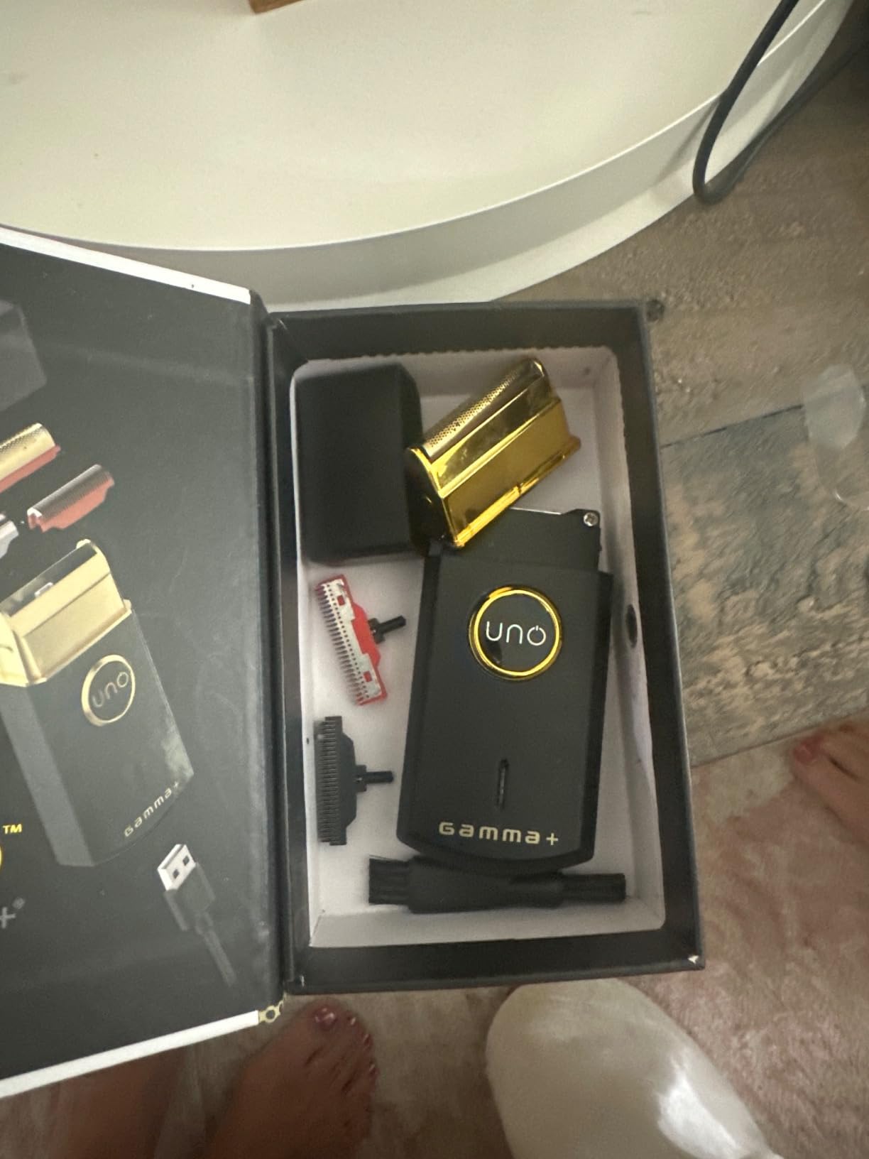 GAMMA+ Uno Mini-Sized Travel Cordless Mens Single Foil Shaver customer photo 2