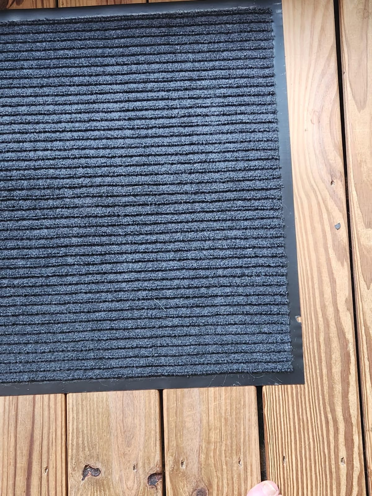 GORILLA GRIP Traffic Guard Indoor Outdoor Heavy Duty Door Mat, 29x17 Black customer photo 2