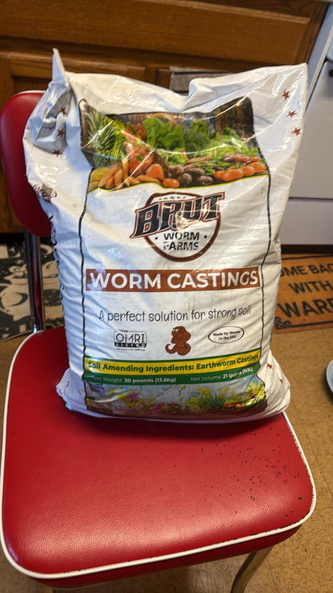 Brut Organic Worm Castings for Plants 5 LB – Natural Nutrients, Fertility Builder, Plant Food for Potting Soil and Garden Soil – Indoor and Outdoor Use customer photo 2