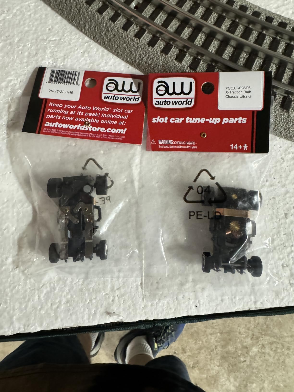 Auto World PSCXT-028 Xtraction Ultra G Complete Replacement HO Scale Electric Slot Car Chassis customer photo 1