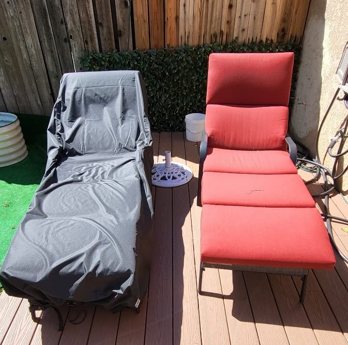 SunPatio Chaise Lounge Cover Outdoor Waterproof, 80