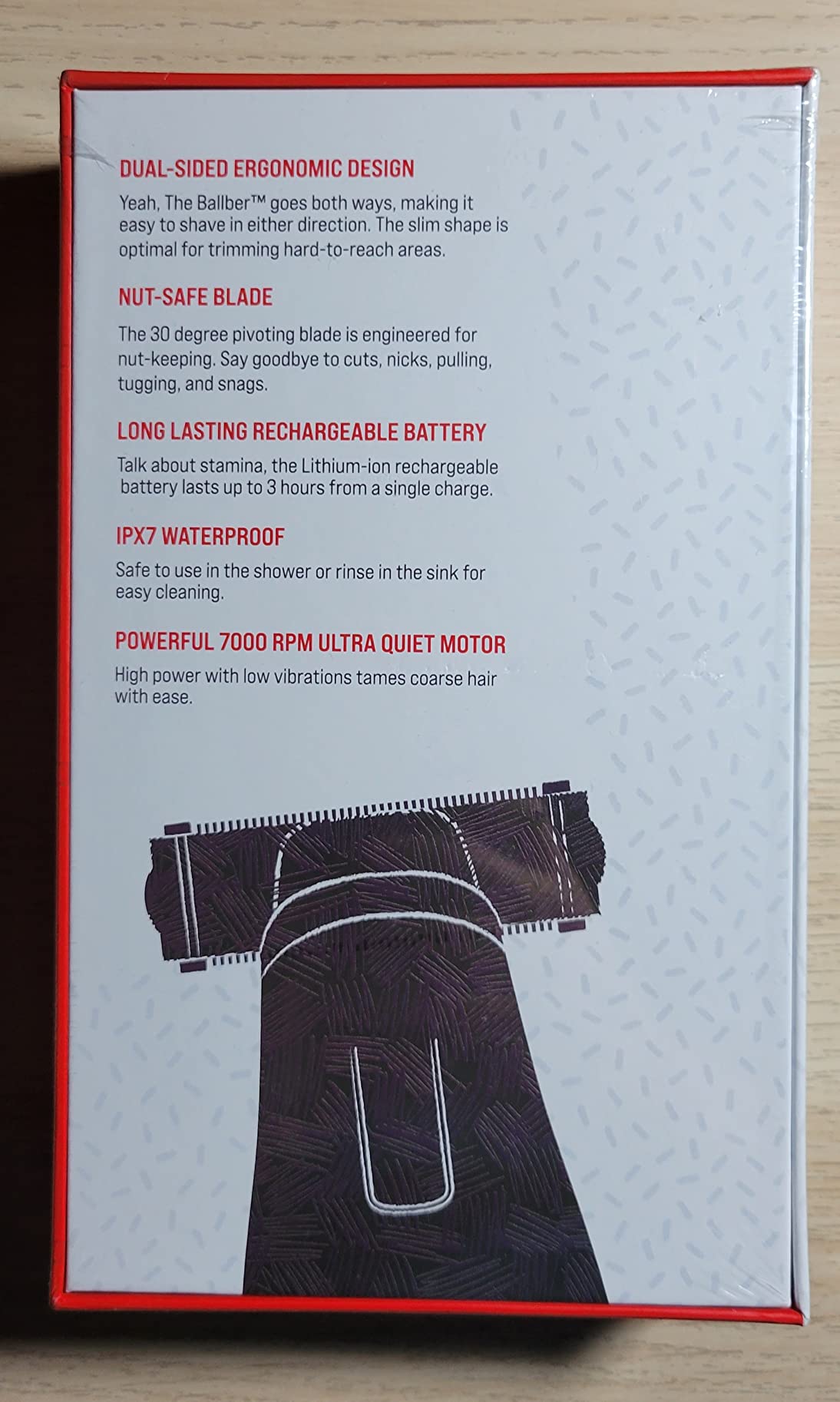 HAPPY NUTS The Ballber Pro Electric Groin & Body Hair Trimmer for Men - Mens Body Groomer Kit for Privates - Waterproof Shaver for Hard to Reach Areas (Ballber) customer photo 1