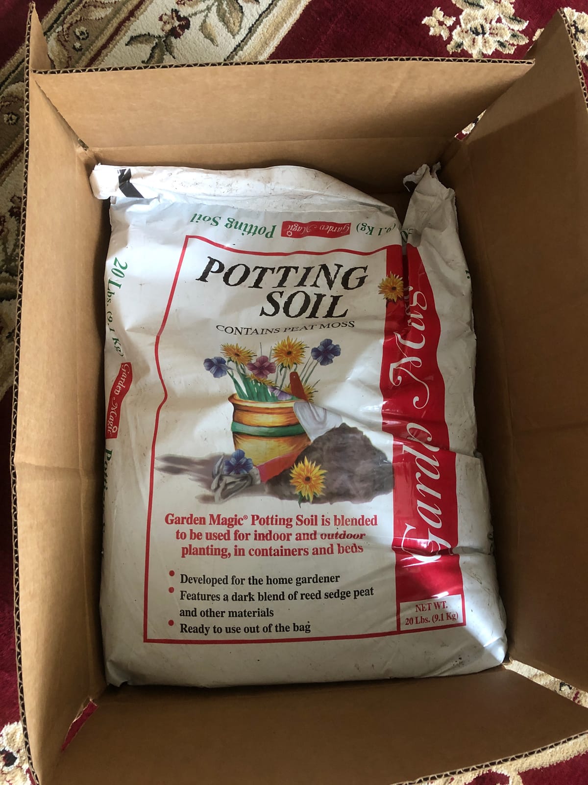 Michigan Peat Garden Magic All Purpose Potting Soil for Lawns, Gardens, and Raised Planting Beds with Reed Sedge, Peat, and Sand, 20 Pounds (2 Pack) customer photo 2