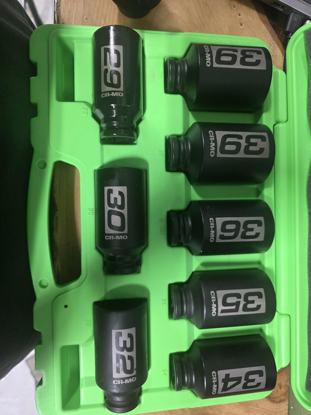 OEMTOOLS 37321 8-Pc 12 Point 1/2 Inch Drive Axle Nut Socket Set with Case | 1/2