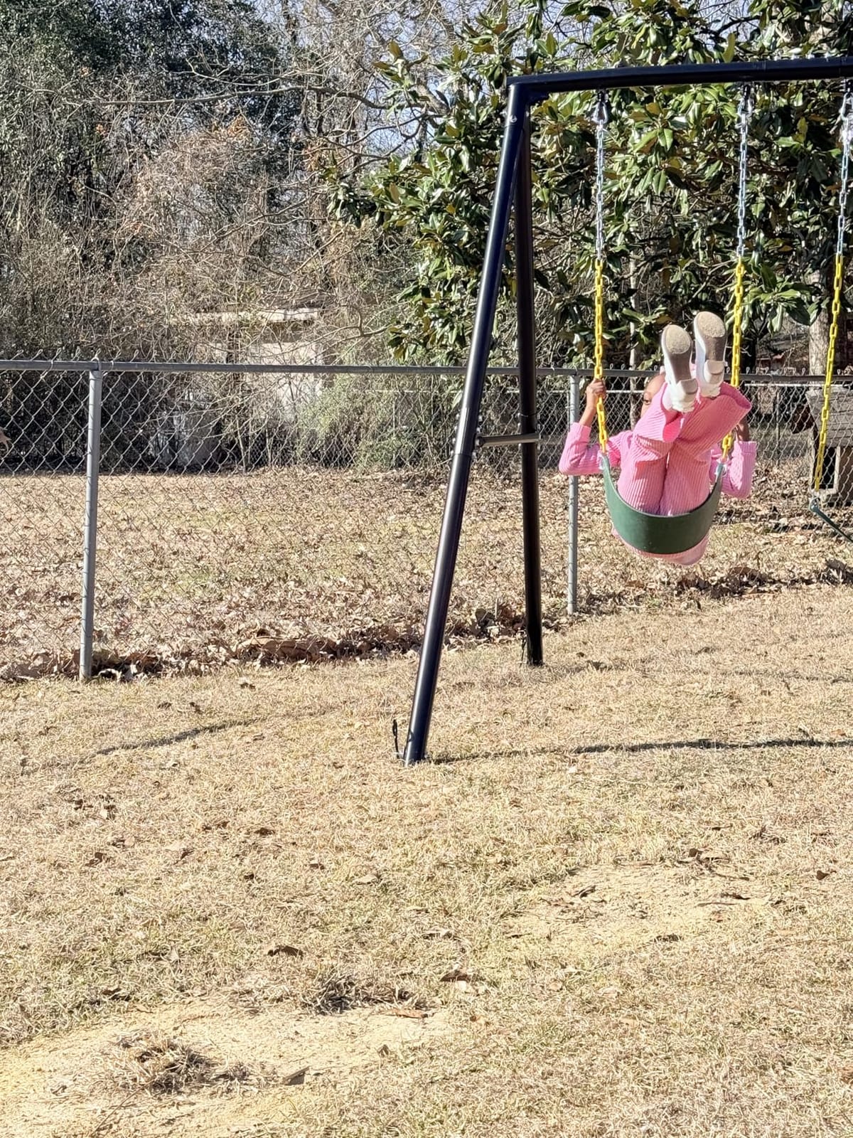 Hapfan 600lb Heavy Duty Swing Set for Outdoor Backyard with 3 Swings Black | 60mm Metal Pipe, Platform Swing + 2 Belt Swings, for Kids from Toddler to Teens, ASTM Tested | CPSC Safety Compliant (Patented) customer photo 1