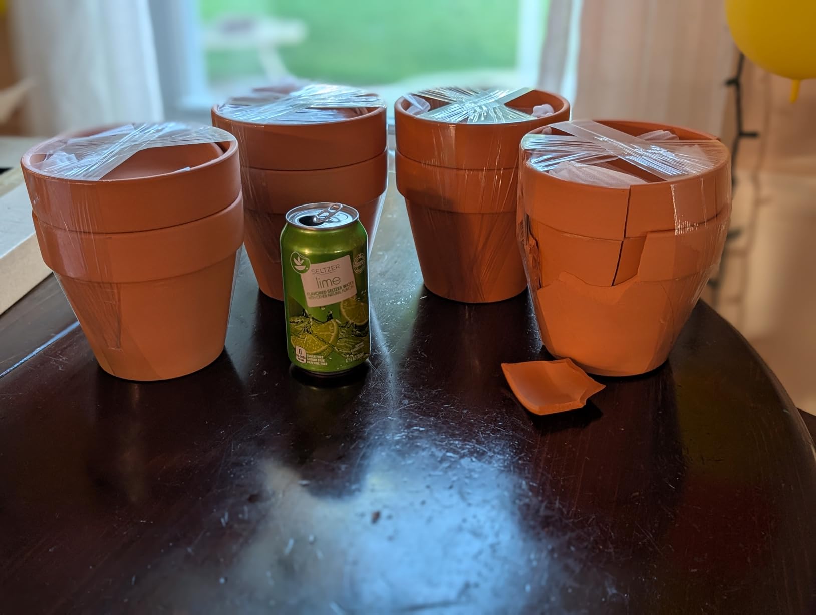 4 Pack Terracotta Pots with Saucer, 6 Inch Large Terra Cotta Plant Pot with Drainage Hole, Clay Flower Planter Pot with Tray for Indoor Outdoor Plant customer photo 1