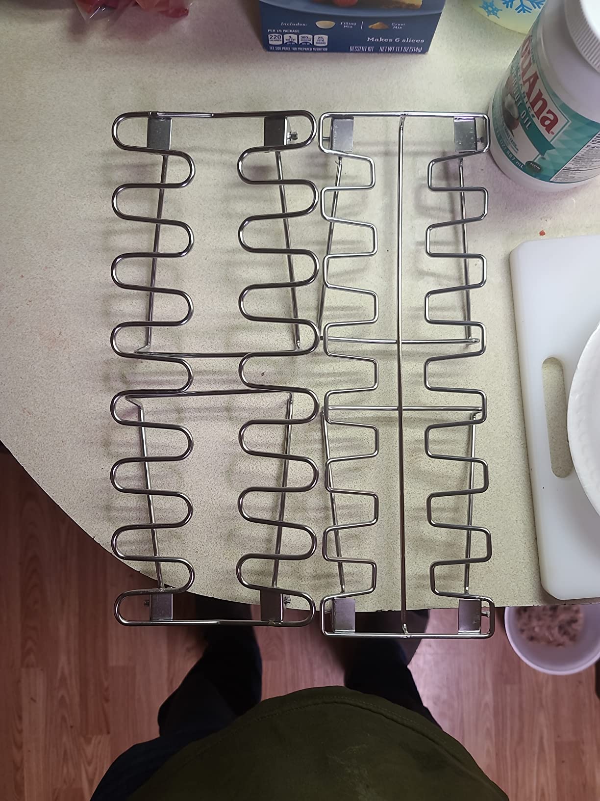 Chicken Leg And Wing Rack For Grill Smoker Oven - Easy To Use 14 Slots Chicken Leg Rack - High Grade Stainless Steel Chicken Wing Rack Chicken Drumstick Holder For Perfect Cook (1 Pack) customer photo 2