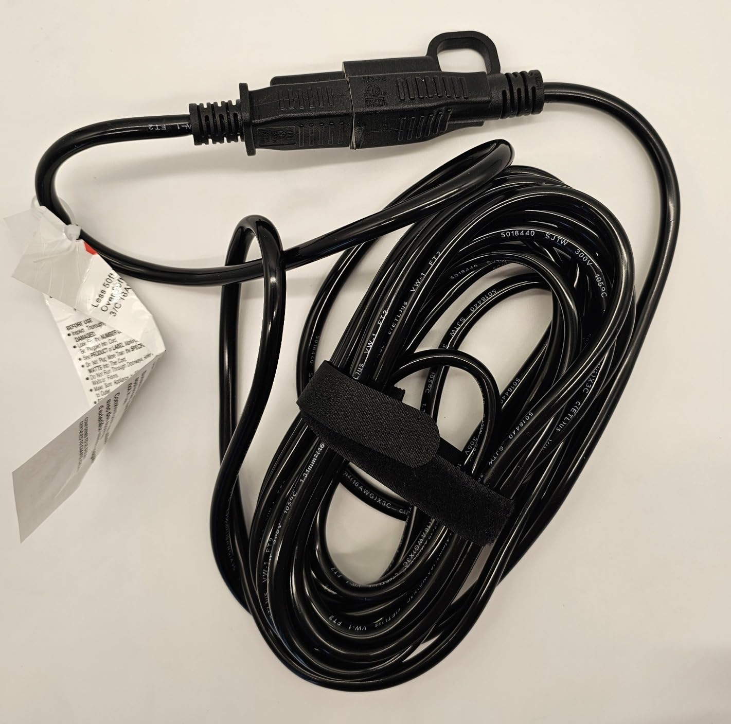 HUANCHAIN Indoor Outdoor Yellow Extension Cord 50 FT Waterproof 16/3 Gauge customer photo 2